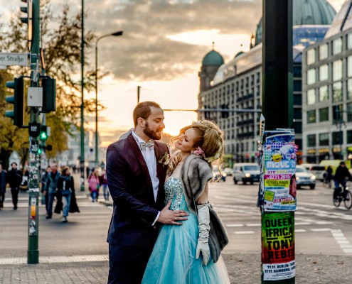 Romantische Hochzeitsfotos, Paarshooting, Berlin